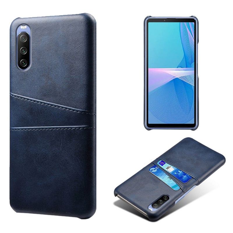 Deksel Til Sony Xperia 10 III Originalitet Skinneffektkortholder