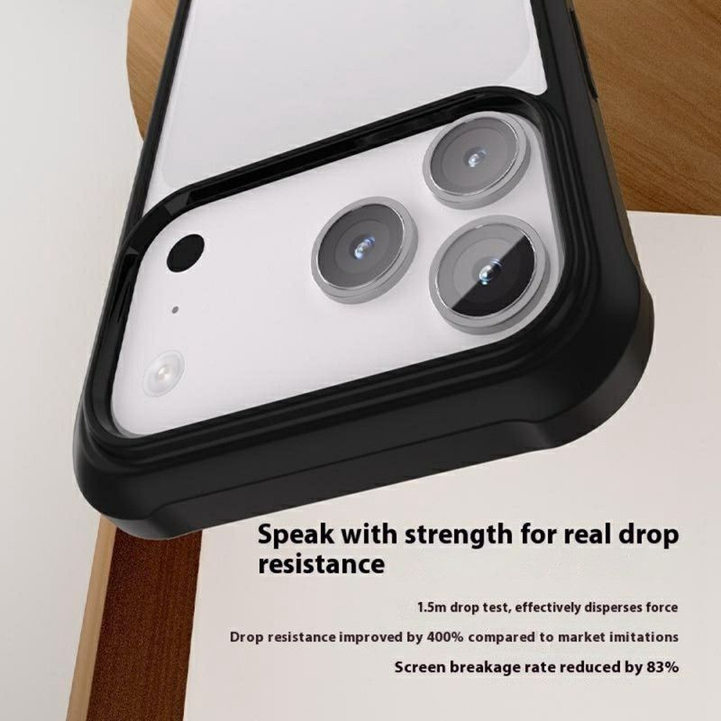 Deksel iPhone 17 Pro Max Dobbeltsidig Klart Deksel