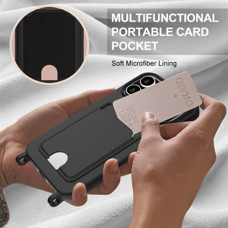 Deksel iPhone 17 Pro Max Kortholder Med Snor