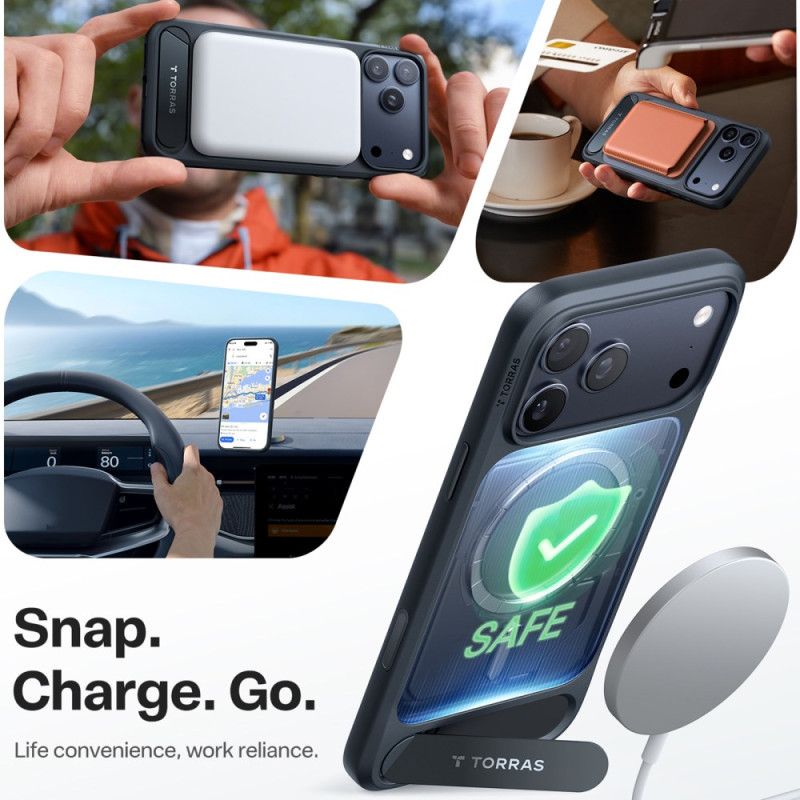 Deksel iPhone 17 Pro Max Magsafe Premium-design Med Integrert Stativ