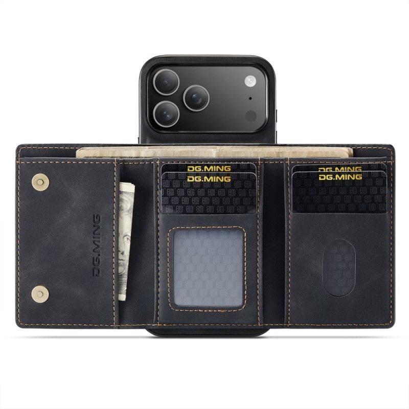 Deksel iPhone 17 Pro Max Mobildeksel Avtakbar Lommebok Dg.ming
