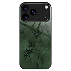 Deksel iPhone 17 Pro Max Mobildeksel Blomsterblekk I Herdet Glass