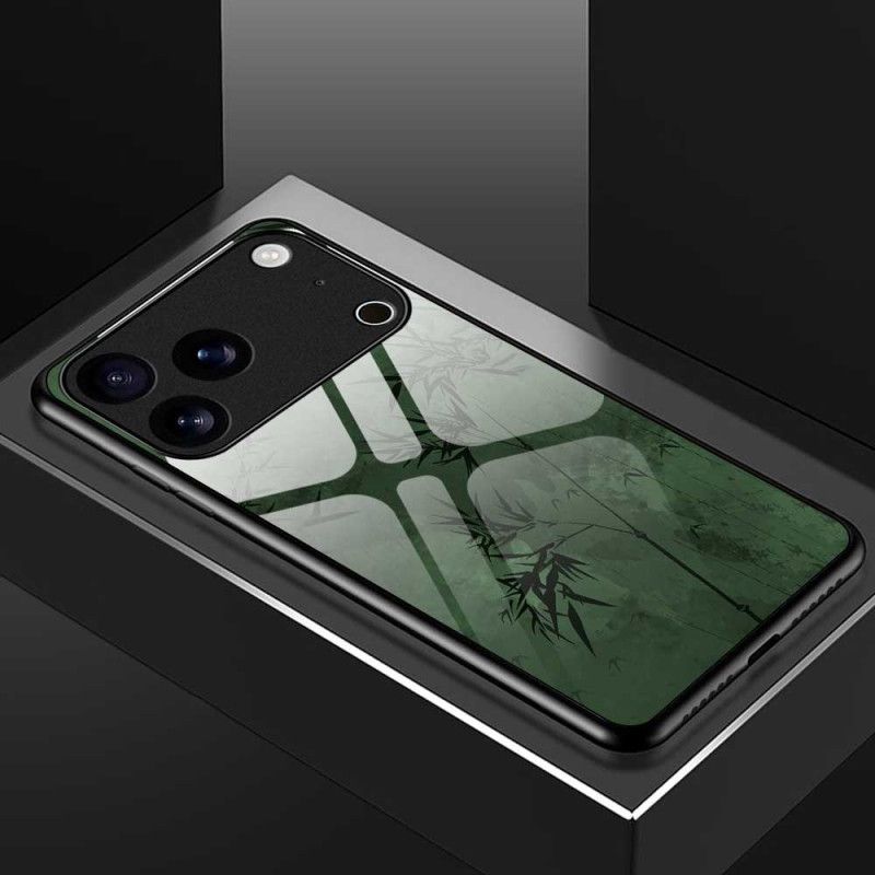 Deksel iPhone 17 Pro Max Mobildeksel Blomsterblekk I Herdet Glass