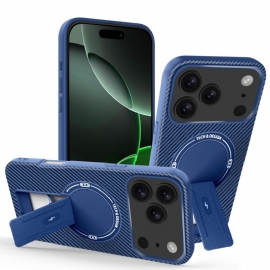 Deksel iPhone 17 Pro Max Mobildeksel Karbonfibertekstur Med Støtte