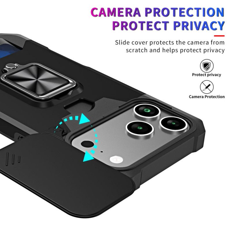 Deksel iPhone 17 Pro Max Robust Stativ Og Skyvedeksel Beskyttelse Deksel