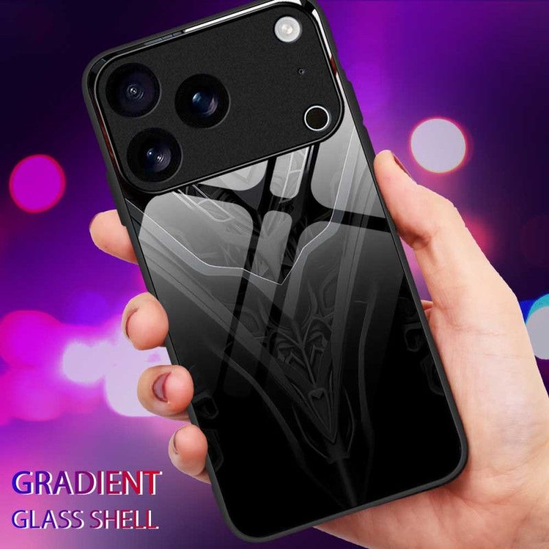 Deksel iPhone 17 Pro Max Svart Design I Herdet Glass Beskyttelse Deksel
