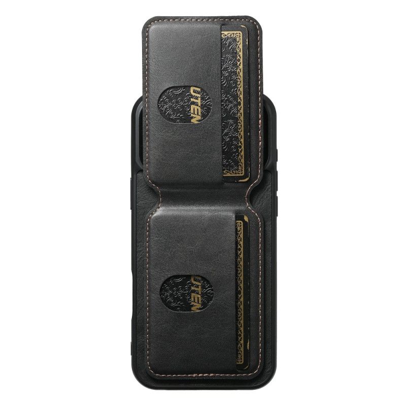 Deksel iPhone 17 Pro Max Vokset Teksturert Kortholder Suteni