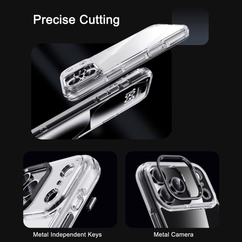Deksel Til iPhone 17 Pro Max Ipaky Gjennomsiktig Metallramme