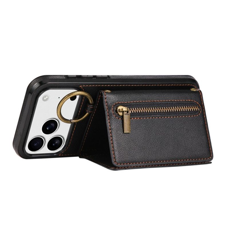 Deksel Til iPhone 17 Pro Max Lommebok Og Skulderstropp