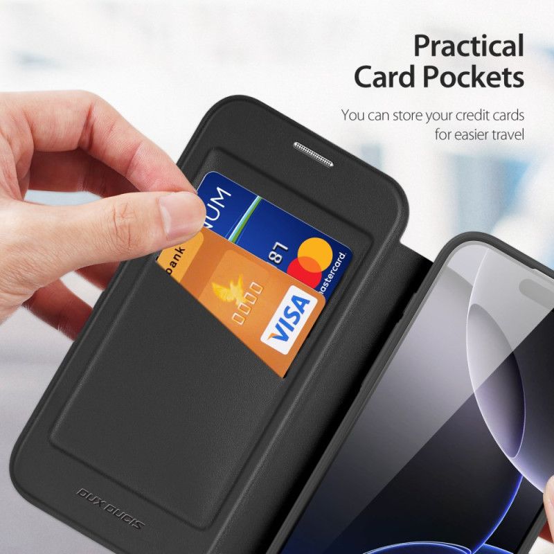 Folio Deksel iPhone 17 Pro Max Magsafe Med Skin X Pro-serien Dux Ducis-montering