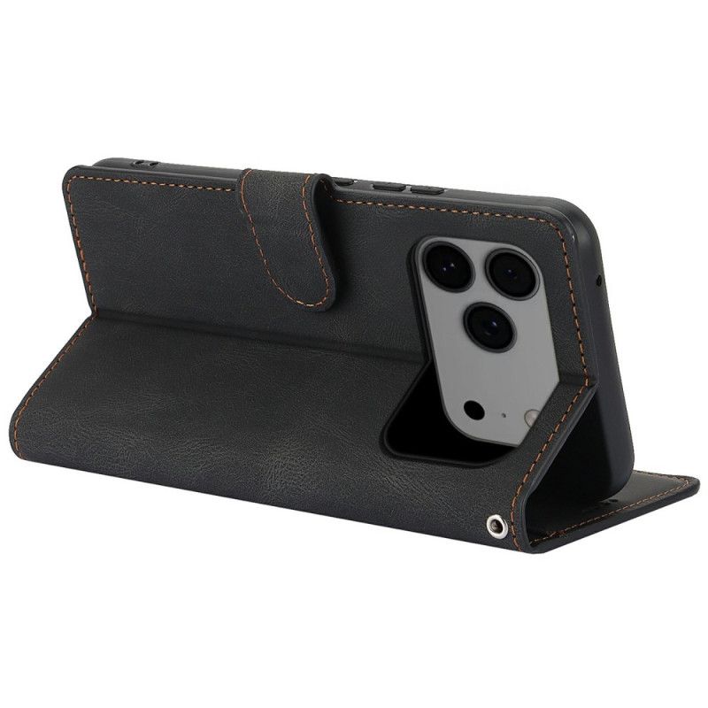 Folio Deksel iPhone 17 Pro Max Med Lommebok Og Stativ Beskyttelse Deksel