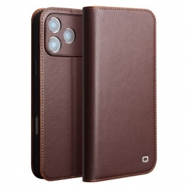 Folio Deksel Lær iPhone 17 Pro Max Mobildeksel Qialino