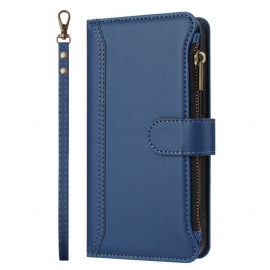 Folio Deksel Til iPhone 17 Pro Max Lommebok Med 9 Kort Og Snor