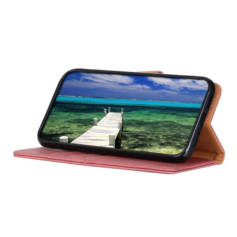 Folio Deksel Til Realme 8i Khazneh Skinneffektkortholder