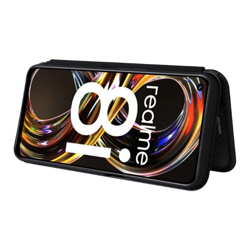 Lærdeksel Til Realme 8i Carbon Fiber Leathette