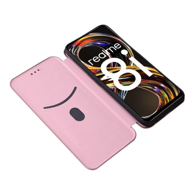 Lærdeksel Til Realme 8i Carbon Fiber Leathette