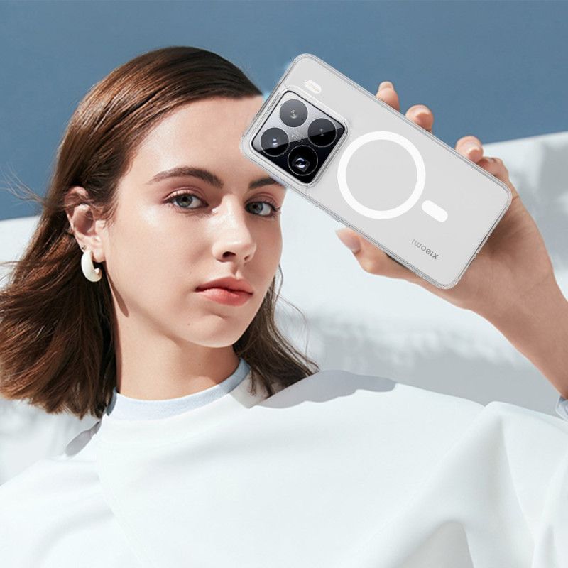 Deksel Xiaomi 15 Pro Kompatibel Med Gjennomsiktig Magsafe