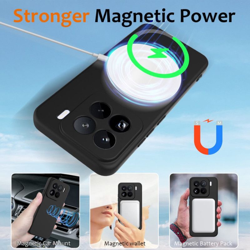 Deksel Xiaomi 15 Pro Magsafe-kompatibel Flytende Silikon Med Stropp Beskyttelse Deksel