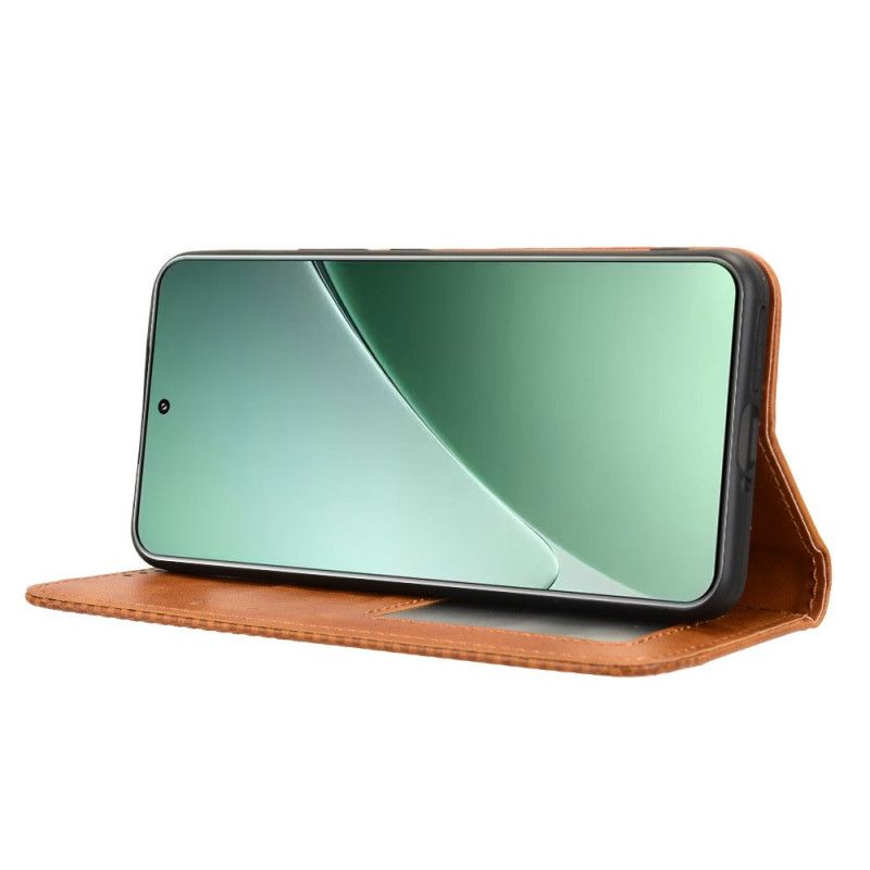 Folio Deksel Til Xiaomi 15 Pro Vintage-kant