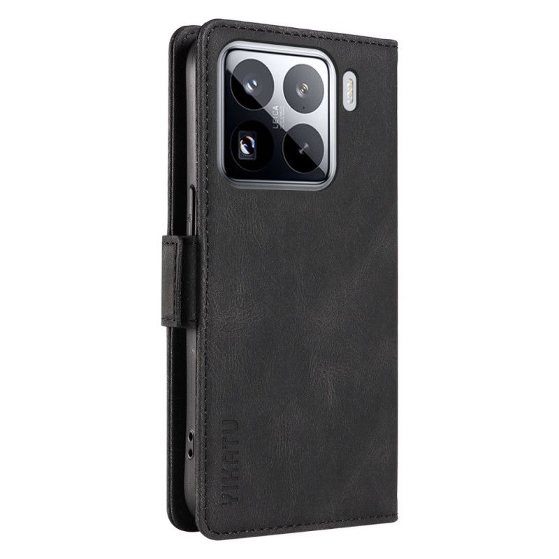 Folio Deksel Til Xiaomi 15 Pro Yikatu Semsket Skinneffekt