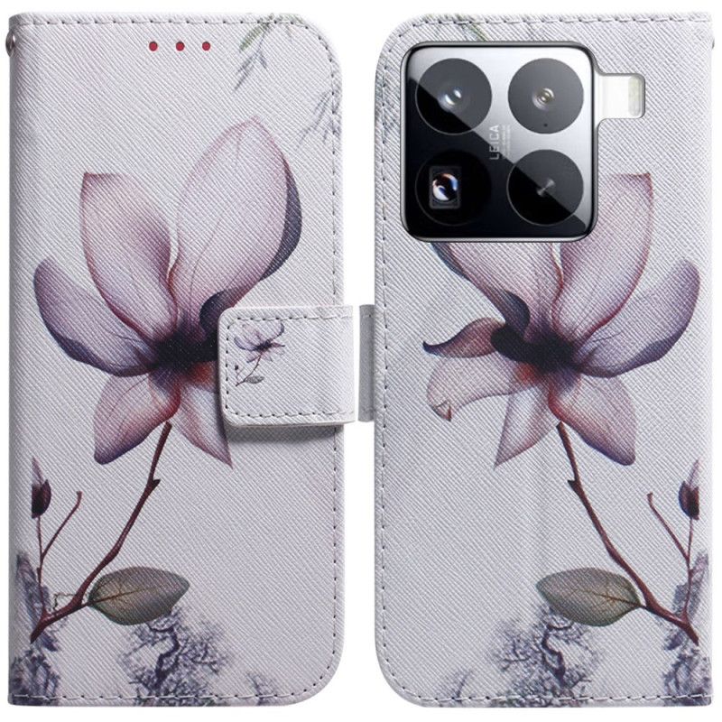 Folio Deksel Xiaomi 15 Pro Blomsterrose