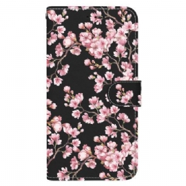 Folio Deksel Xiaomi 15 Pro Plommeblomster