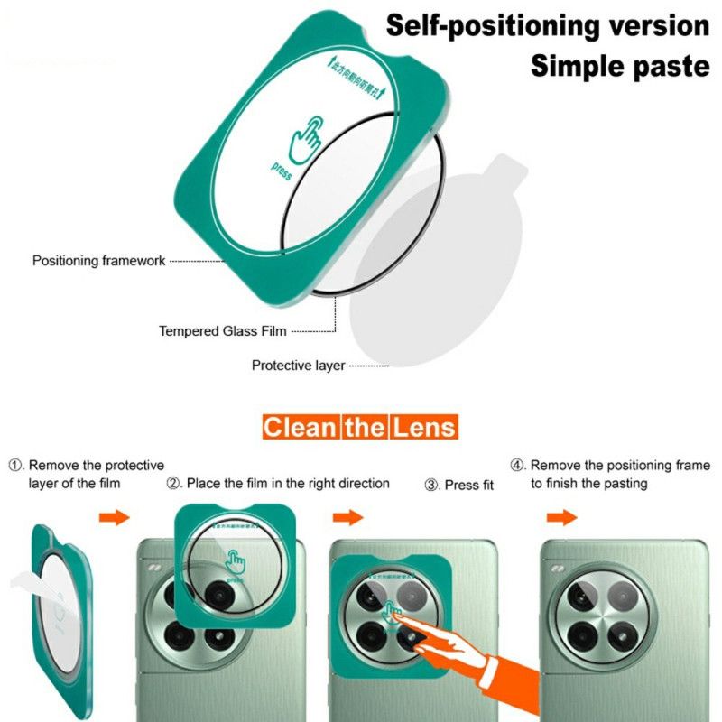 Herdet Glasslinsebeskytter For Xiaomi 15 Pro Selvposisjonerende Ramme