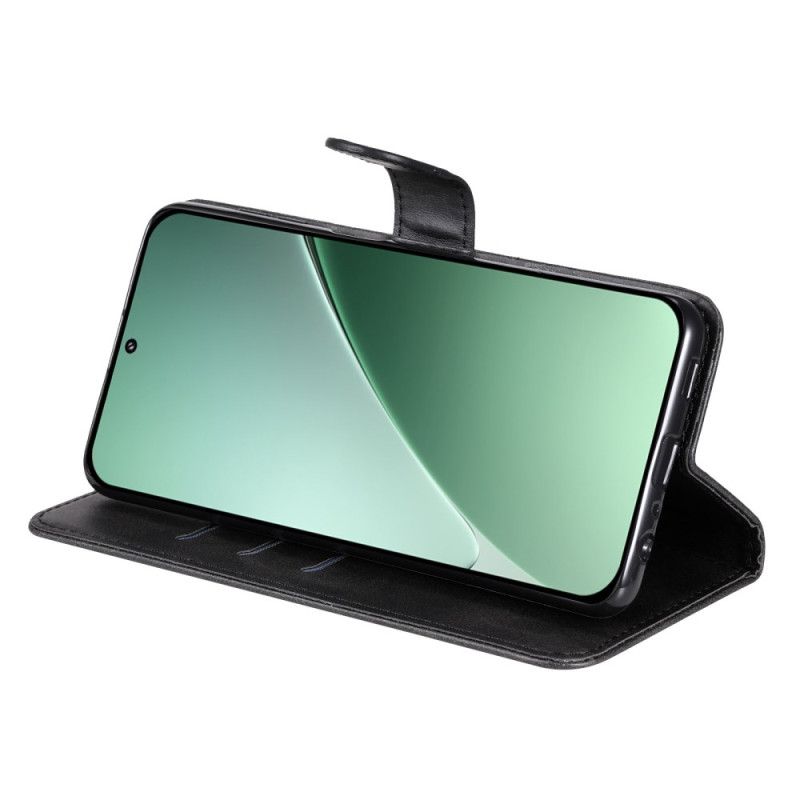 Lærdeksel Folio Deksel Xiaomi 15 Pro Mobildeksel Lommebok Med Glidelås