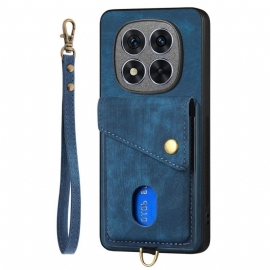 Deksel Poco X7 5g Kortholder Og Snor I Læreffekt