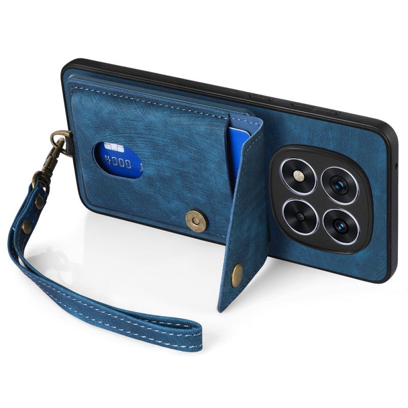 Deksel Poco X7 5g Kortholder Og Snor I Læreffekt