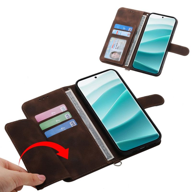 Folio Deksel Poco X7 5g Blondemønster Med Stropp Og Skulderstropp