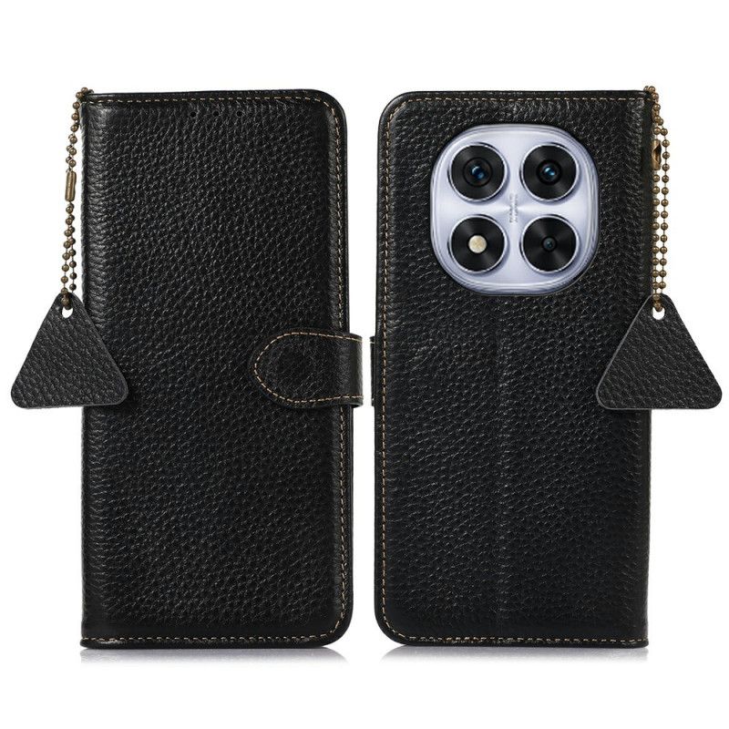 Folio Deksel Poco X7 5g Ekte Skinn Rfid-blokkering Beskyttelse Deksel