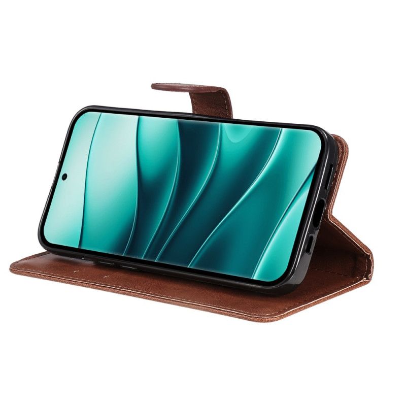 Folio Deksel Poco X7 5g Ensfarget Kunstskinn