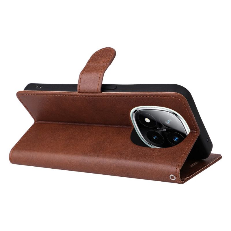 Folio Deksel Poco X7 5g Ensfarget Kunstskinn