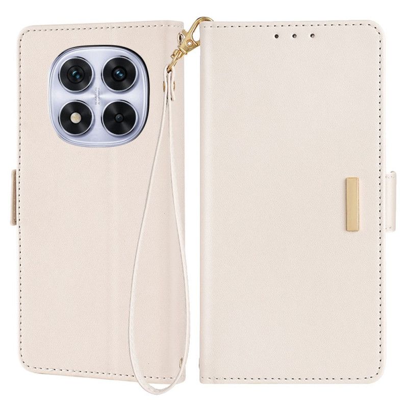 Folio Deksel Poco X7 5g Gulllås