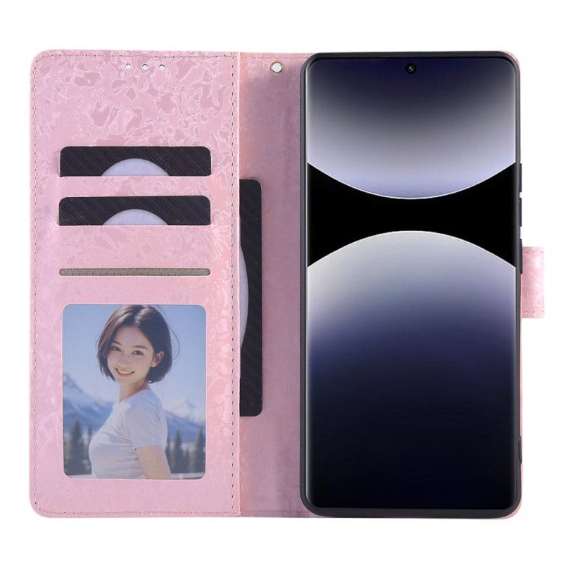 Folio Deksel Til Poco X7 5g Rfid-blokkerende Blomsterdesign