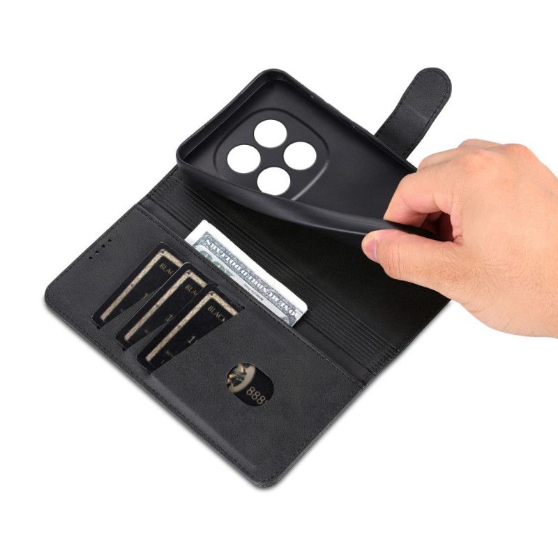 Folio Deksel Til Poco X7 5g Semsket Skinneffekt Azns