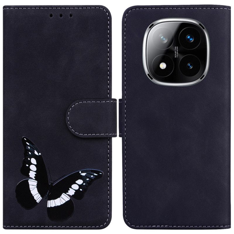 Lærdeksel Folio Deksel Poco X7 5g Sommerfugl