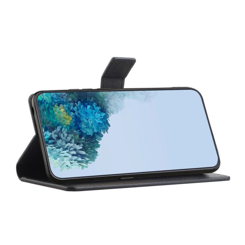 Etui Google Pixel 10a Svart Lommebok Med Litchitekstur