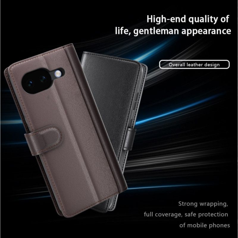 Folio Deksel Google Pixel 10a Ekte Skinn