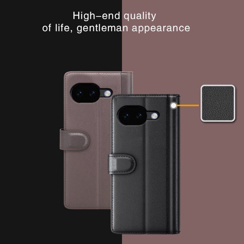 Folio Deksel Google Pixel 10a Ekte Skinn