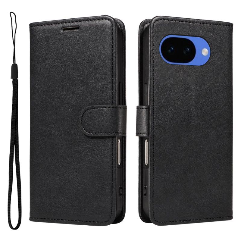 Folio Deksel Google Pixel 10a Ensfarget Skinneffekt Beskyttelse Deksel