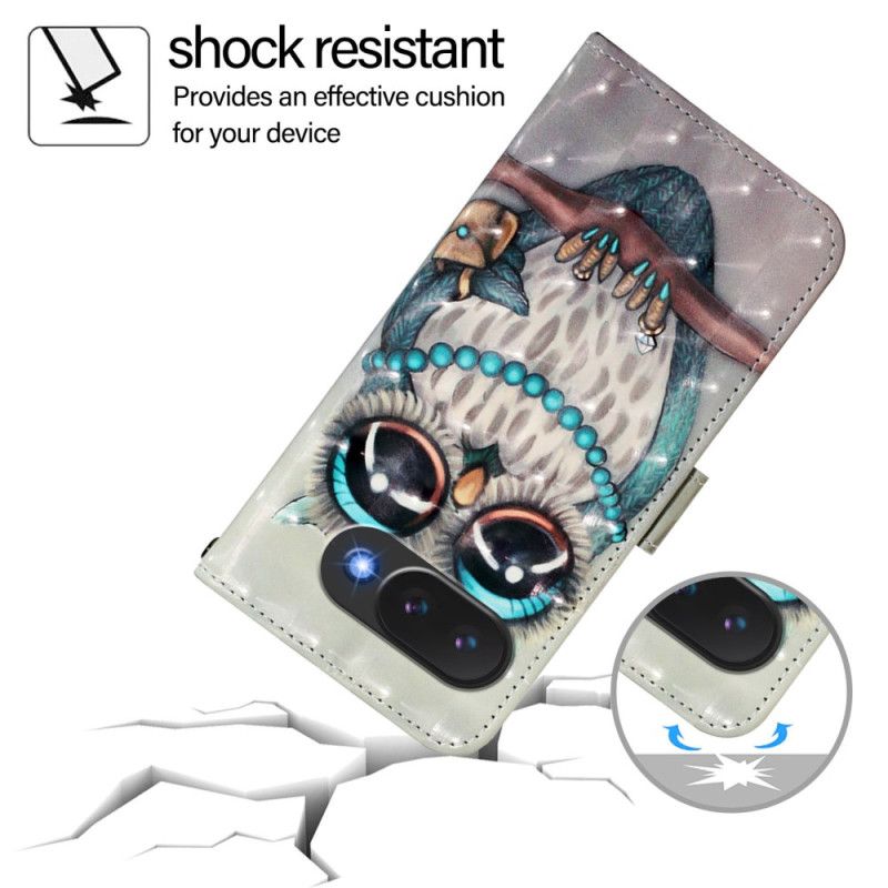 Folio Deksel Google Pixel 10a Grå Ugle Beskyttelse Deksel