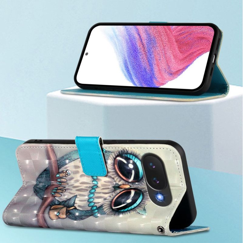 Folio Deksel Google Pixel 10a Grå Ugle Beskyttelse Deksel