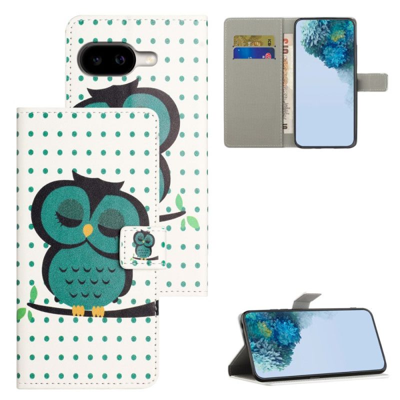 Folio Deksel Google Pixel 10a Sovende Ugle