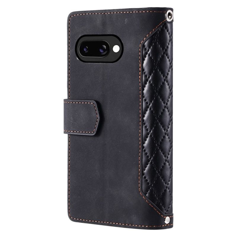 Folio Deksel Google Pixel 10a Vintage Quiltet Beskyttelse Deksel