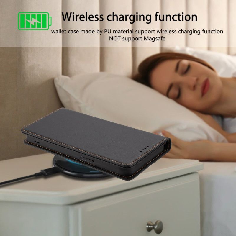 Folio Deksel Lær Google Pixel 10a Magnetisk Lukking Og Rfid-blokkering