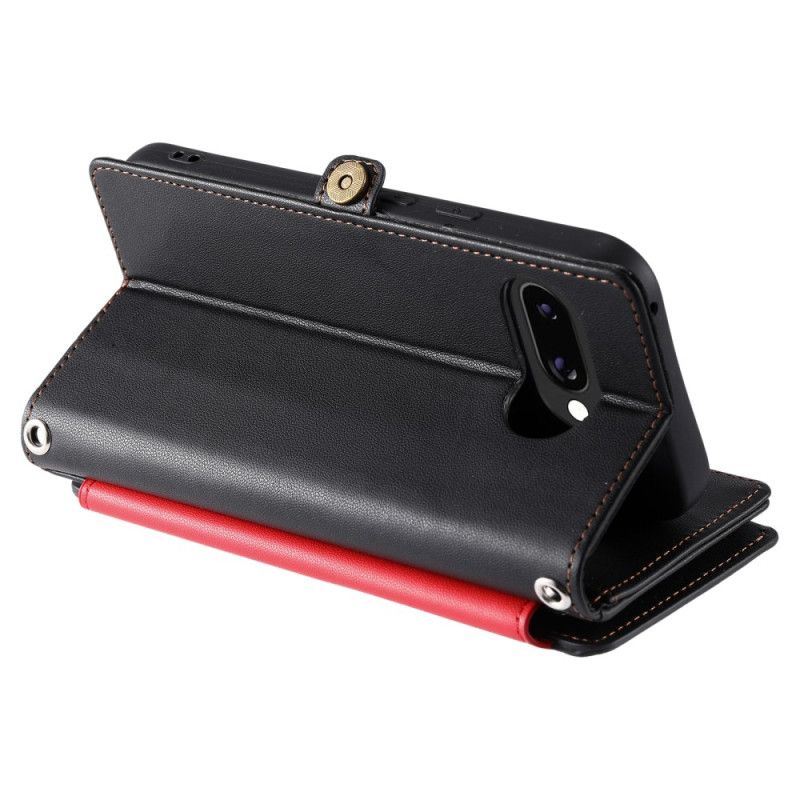 Folio Deksel Til Google Pixel 10a Lommebok Med 8 Kortspor Og Snor