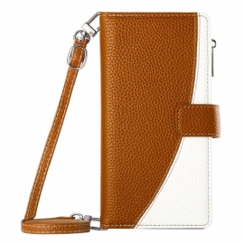 Folio Deksel Til Google Pixel 10a Tofarget Lommebok Med Stropper