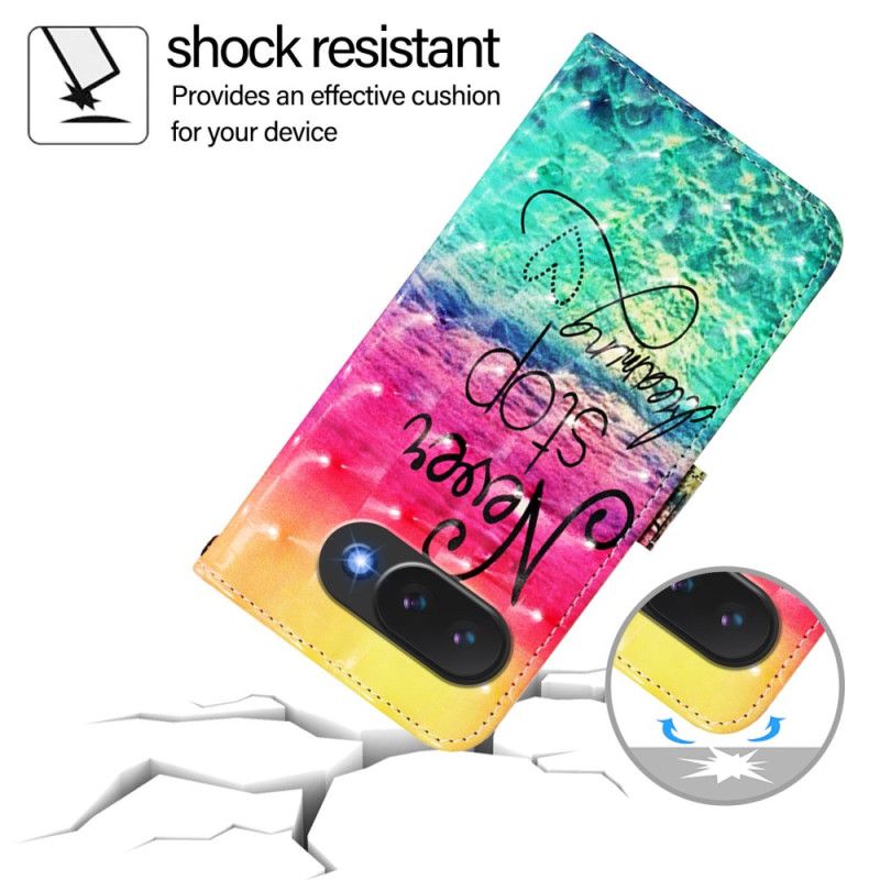 Lærdeksel Folio Deksel Google Pixel 10a Slutt Aldri Å Drømme